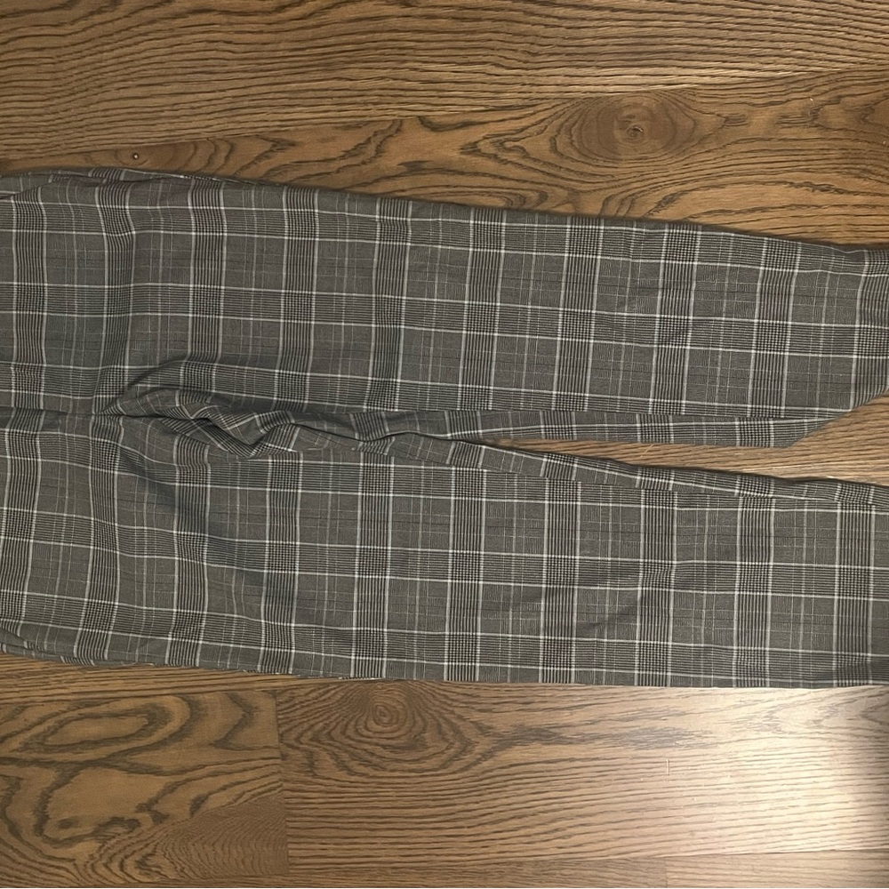 Banana Republic Gray Plaid Pants